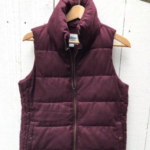 Maroon Old Navy Puffer Vest